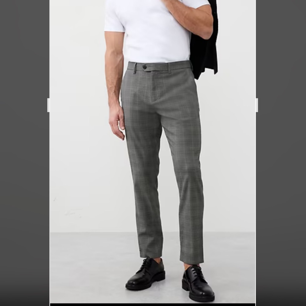 3 pairs -Banana Republic Gray and Plaid Pants-